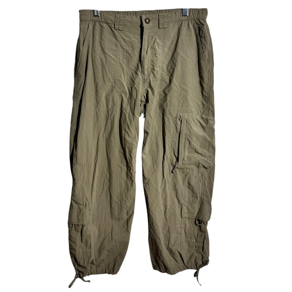 The North Face Trousers Women M Capri Cargo Cropped Hiking Walking Khaki Gorpcor